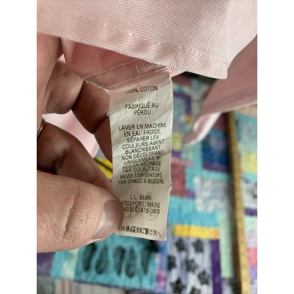 L.L.Bean Woman’s Size S Reg Pink Button Up Long Sleeve Casual Dress Shirt - Picture 3 of 7